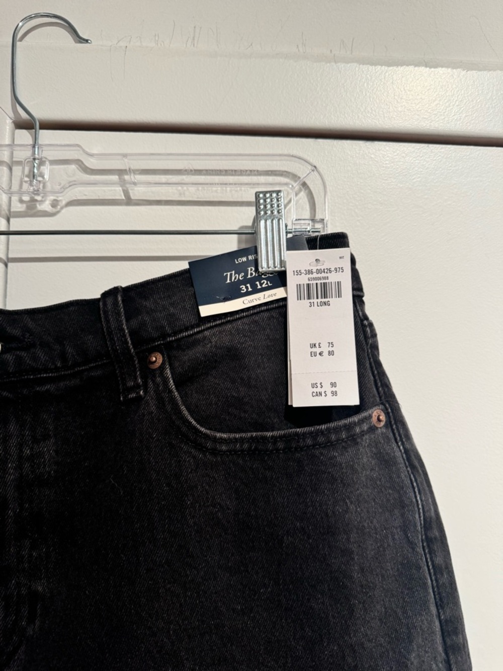 Abercrombie & Fitch Black Bootcut Jeans Long - Picture 2 of 3